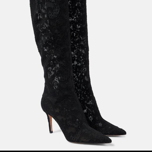 Gianvito Rossi Claudia 85 Lace Boot in Black 37 - Picture 2 of 5